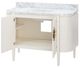 Currey & Company Briallen 48" White Vanity with Oval Undermount Sink-2