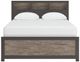 Signature Design by Ashley® Broachmyn Black/Gray Lighted Queen Bookcase Panel Bed-3