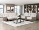 Homelegance® Harriette Beige Double Manual Reclining Sofa-1