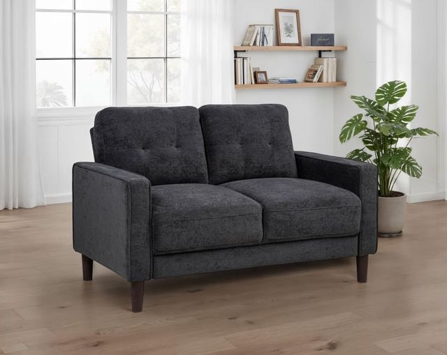 Coaster® Bowen II Steel Gray Upholstered Loveseat-1