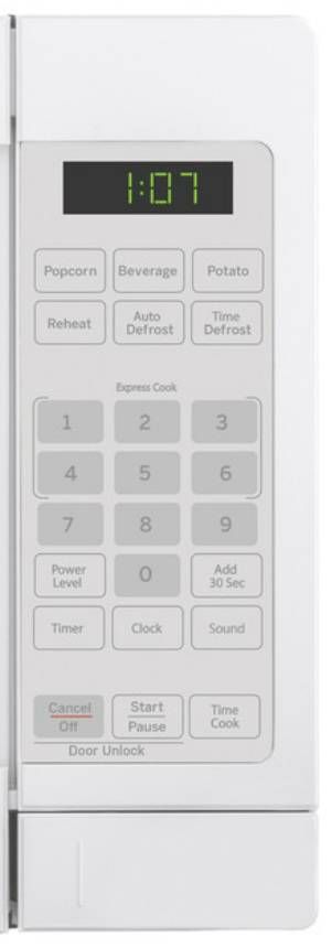 GE® 0.7 Cu. Ft. White Countertop Microwave-1