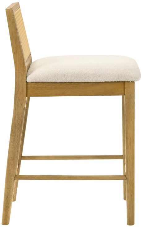 Armen Living Tobias Amber Glow/White Counter Stool-3