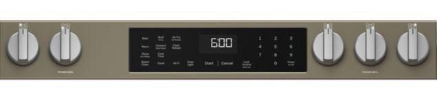 GE® 600 Series 30" Slate Slide In Gas Range-4