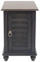 Liberty Furniture Ocean Isle Slate Chairside Table with Weathered Pine Top-1