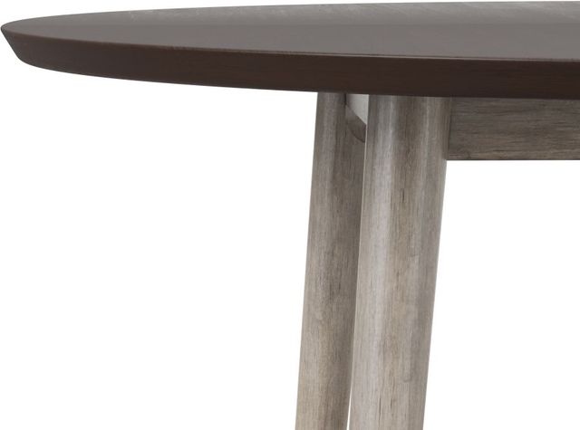 HH2 Home Mayson Gray Round Dining Table with Chocolate Top-3