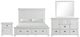 New Classic® Home Furnishings Jamestown 4-Piece White Eastern King Panel Storage Bedroom Set-0