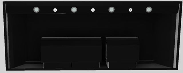 Vent-A-Hood® Designer Series 60" Black Wall Mounted Range Hood-3