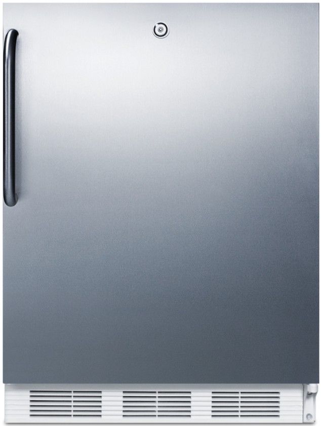 Accucold® 24" 3.5 Cu. Ft. Stainless Steel Upright Freezer-0