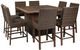 Signature Design by Ashley® Paradise Trail 9-Piece Medium Brown Outdoor Dining Set-0