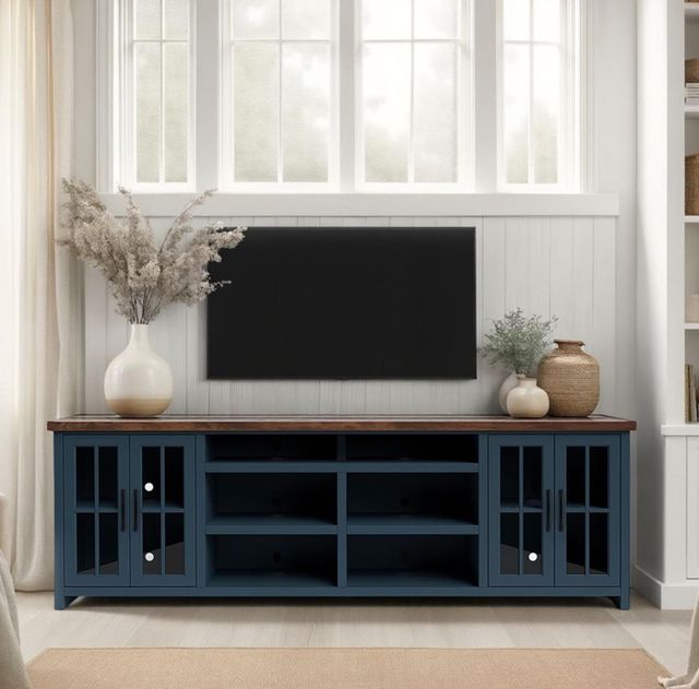 Legends Home Nantucket Blue Denim 96" TV Console-1