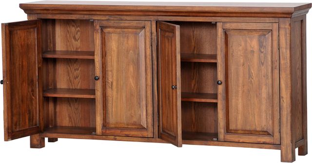 Napa Furniture Design Hill Crest Weathered Timber Entertainment Center-2