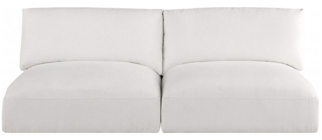 Meridian Furniture Ease 2-Piece Cream Small Spaced Armless Sectional-1