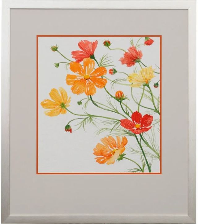 Stylecraft Warm Cosmos I Gray/Green/Orange/Red/Yellow Wall Art-0