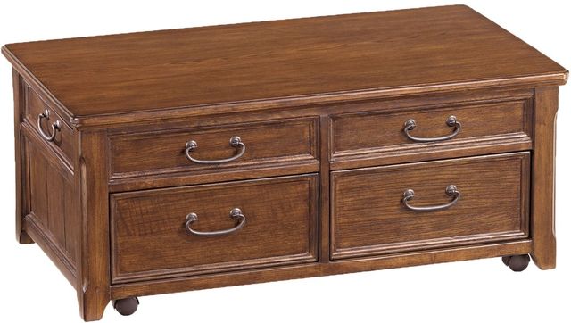 Signature Design by Ashley® Woodboro 3-Piece Dark Brown Living Room Table Set-1