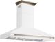 FORNO® Aria Series Alta Qualita 60" White Wall Mounted Range Hood -1