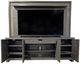 Parker House® Ascent Dark Chocolate TV Console with Hutch and Back Panel-3