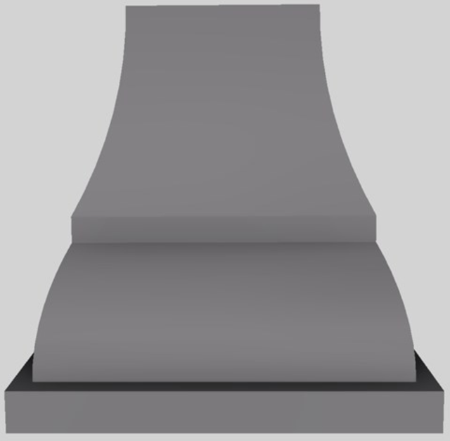 Vent-A-Hood® Designer Series 60" Gunsmoke Island Range Hood-1