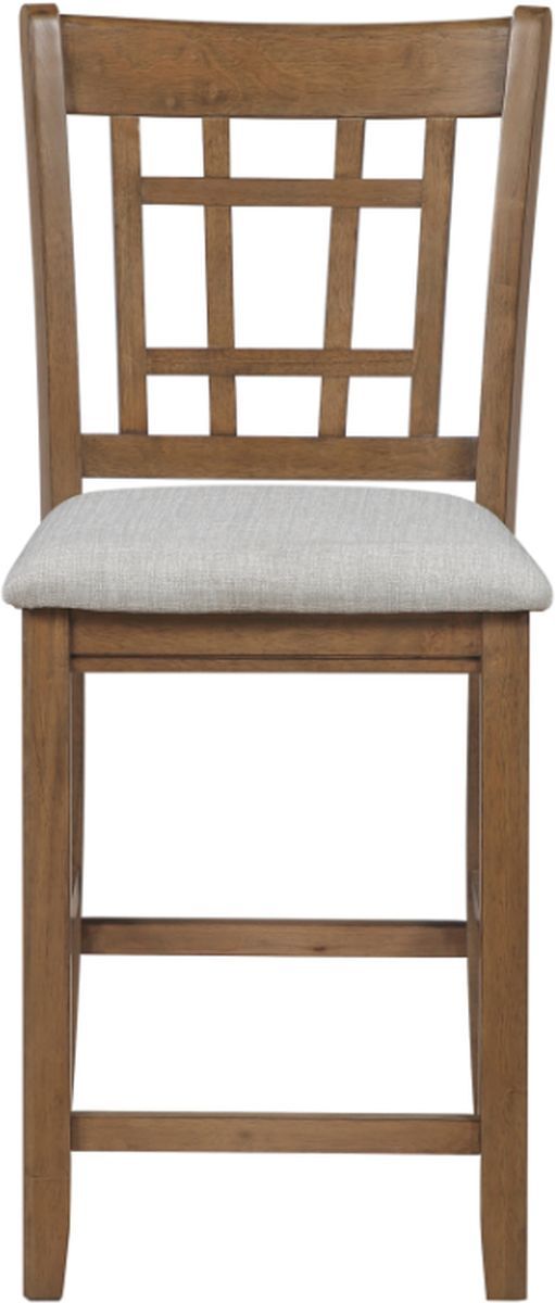 Homelegance® Junipero Brown/Light Gray Counter Height Chair-2