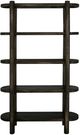 International Furniture Direct Balam Stained Dark Bookcase-3