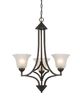 Cal® Lighting & Accessories Metal 3-Light Dark Bronze Chandelier-0