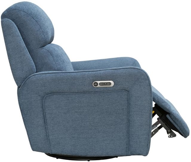 Parker House® Quest Midnight Blue Swivel Recliner-3