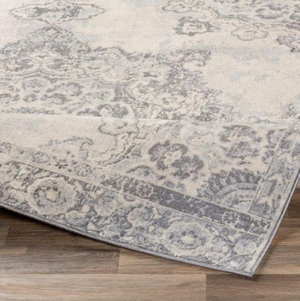 Surya Monaco Ivory/Silver Gray 4'x6' Area Rug-3