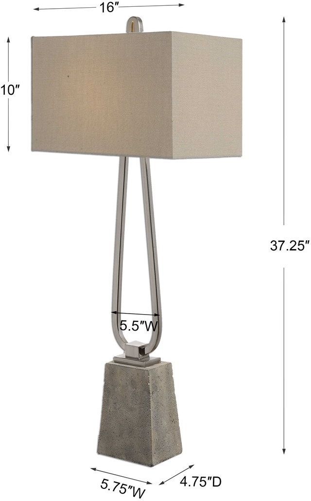 Uttermost Carugo Silver Table Lamp-1