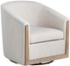 Crestview Collection Bennett Gray Swivel Accent Chair-0