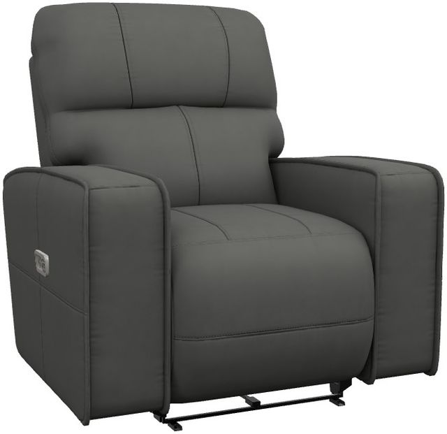 La-Z-Boy® Maddox Slate Leather Power Wall Recliner with Headrest and Lumbar-0
