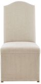 Olliix by Madison Park Foster Set of 2 Beige High Back Dining Chairs with Skirts Set-1