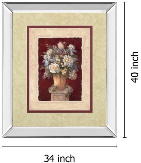 Classy Living Vivian Flasch Traditional Red Il 34" Wall Art-2