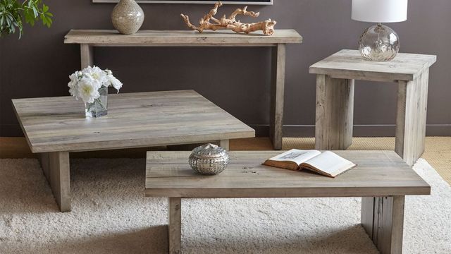 Napa Furniture Design Renewal Weathered Natural Driftwood Occasional Console Table-1
