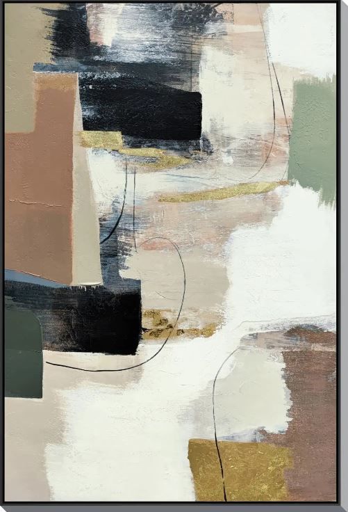 Classy Art 2-Piece Style 2 Hand Painted Textured Wall Art Set-1