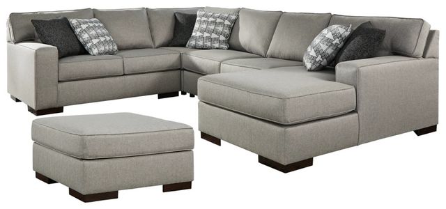 Benchcraft® Marsing Nuvella 5-Piece Slate Living Room Set-0