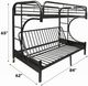 ACME Furniture Eclipse Black Twin XL Over Queen Futon Youth Bunk Bed-2