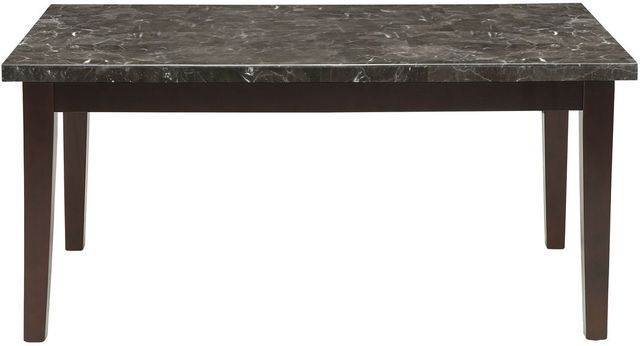 Homelegance® Decatur Dark Cherry Dining Table with Marble Top-2