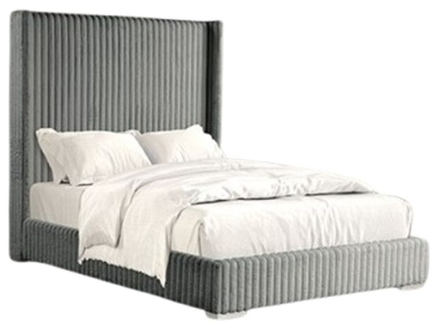 Furniture of America® Cadwell Gray Full Panel Bed-0