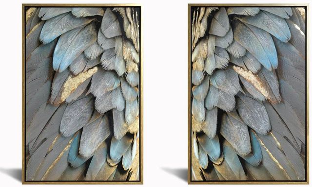 Classy Art 2-Piece Style 4 Hand Painted Textured Wall Art Set-1