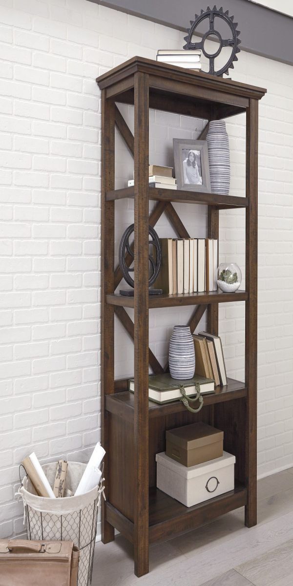 Signature Design by Ashley® Baldridge Rustic Brown Large Bookcase-3