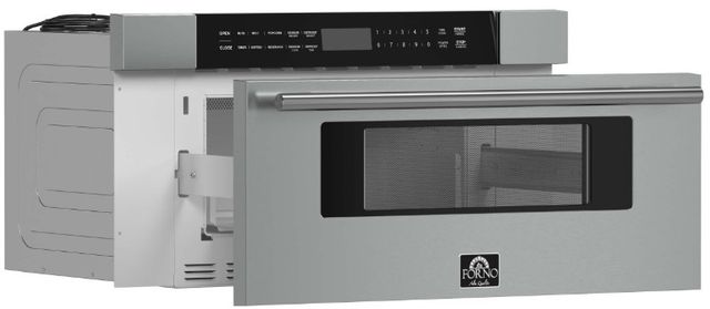 FORNO® Capoliveri 1.2 Cu. Ft. Stainless Steel Microwave Drawer-2