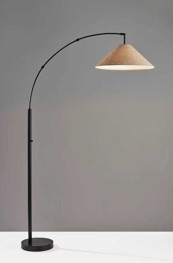 Adesso® Braxton Dark Bronze Arc Floor Lamp-2