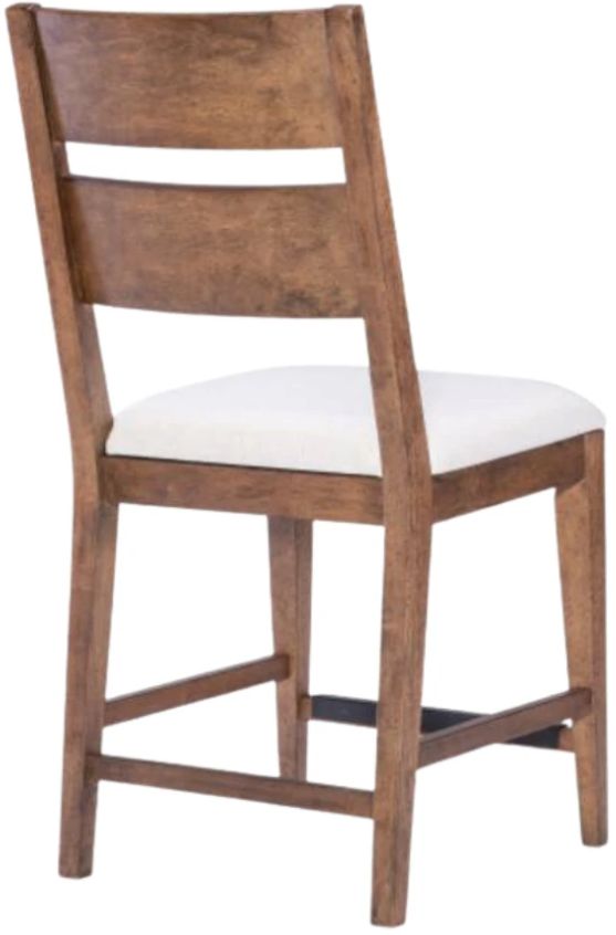 Legacy Classic Artisan's Place 2-Piece Monterey Pine/White Ladder Back Counter Stool Set-3