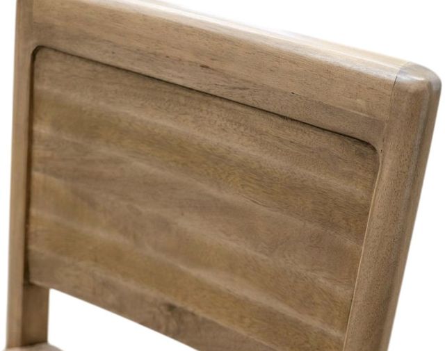 International Furniture Direct Mezquite Brown Upholstered Seat Side Chair-2