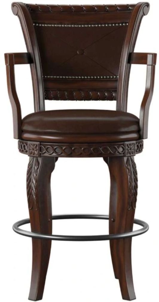 Steve Silver Co. Antoinette Brown Swivel Bar Stool-3