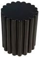Dovetail Furniture Curtiss Antique Black Concrete Outdoor Side Table-1