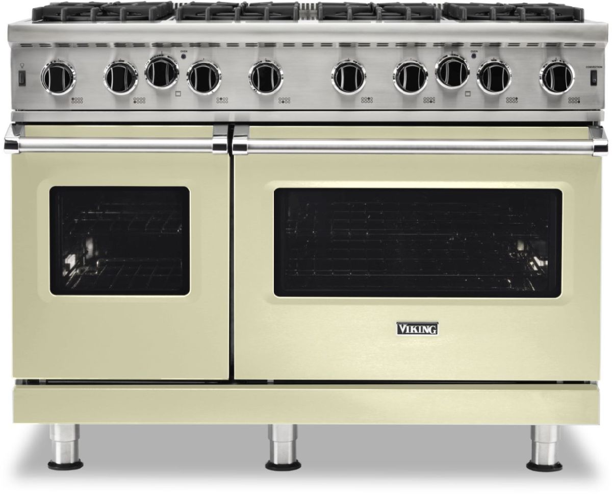 Viking 5 Series 48 Vanilla Cream Freestanding Natural Gas Range