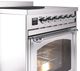Ilve® Nostalgie II Noblesse 30'' Stainless Steel Pro Style Induction Range with Chrome Trim-4