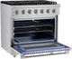 Hauslane HausPro Range 36" Stainless Steel Pro-Style Gas Range with Stainless Steel Knobs-4