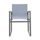 Armen Living Bistro 2-Piece Grey Outdoor Patio Dining Chairs-3