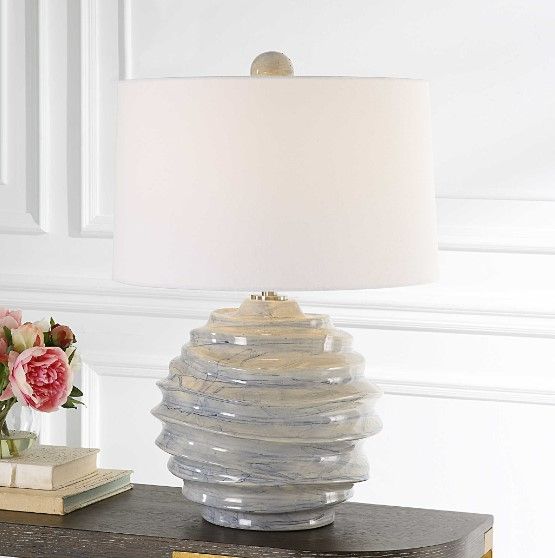 Uttermost® Waves Blue Accent Lamp-1